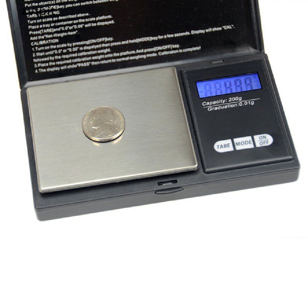 0.01g LCD Digital Pocket Scale Jewelry Gold Gram Balance Weight Scale 200g 