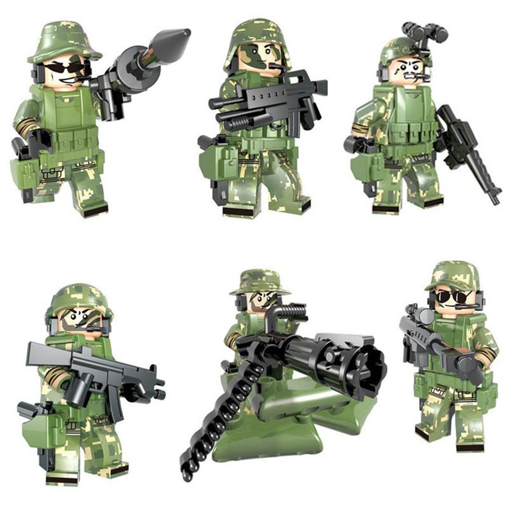 militar alemán armas bloques Fit Lego vendedor del Reino Unido Figuras de soldados de la segunda guerra mundial 8 un 