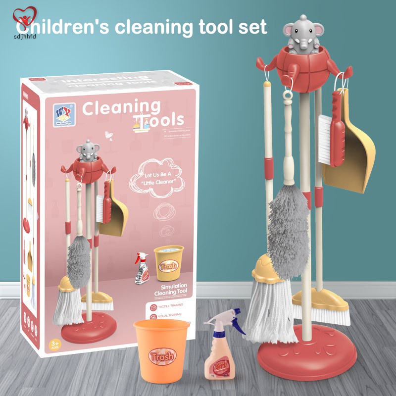 9pcs color aleatorio jingyuu juguetes niños juego de imitación Set de multiuso limpieza casa plástico para muñecas accesorios color aleatorio 