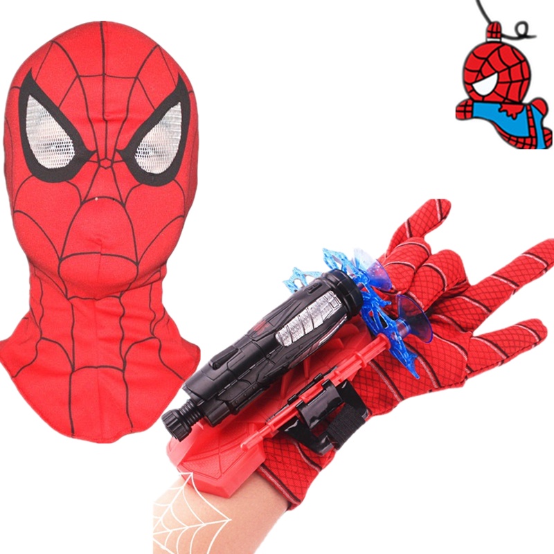 Anime Marvel Spiderman Disfraz Máscara 3D Máscaras Guantes Superhéroe  Cosplay Halloween Accesorios Juguetes Niños | Shopee Chile