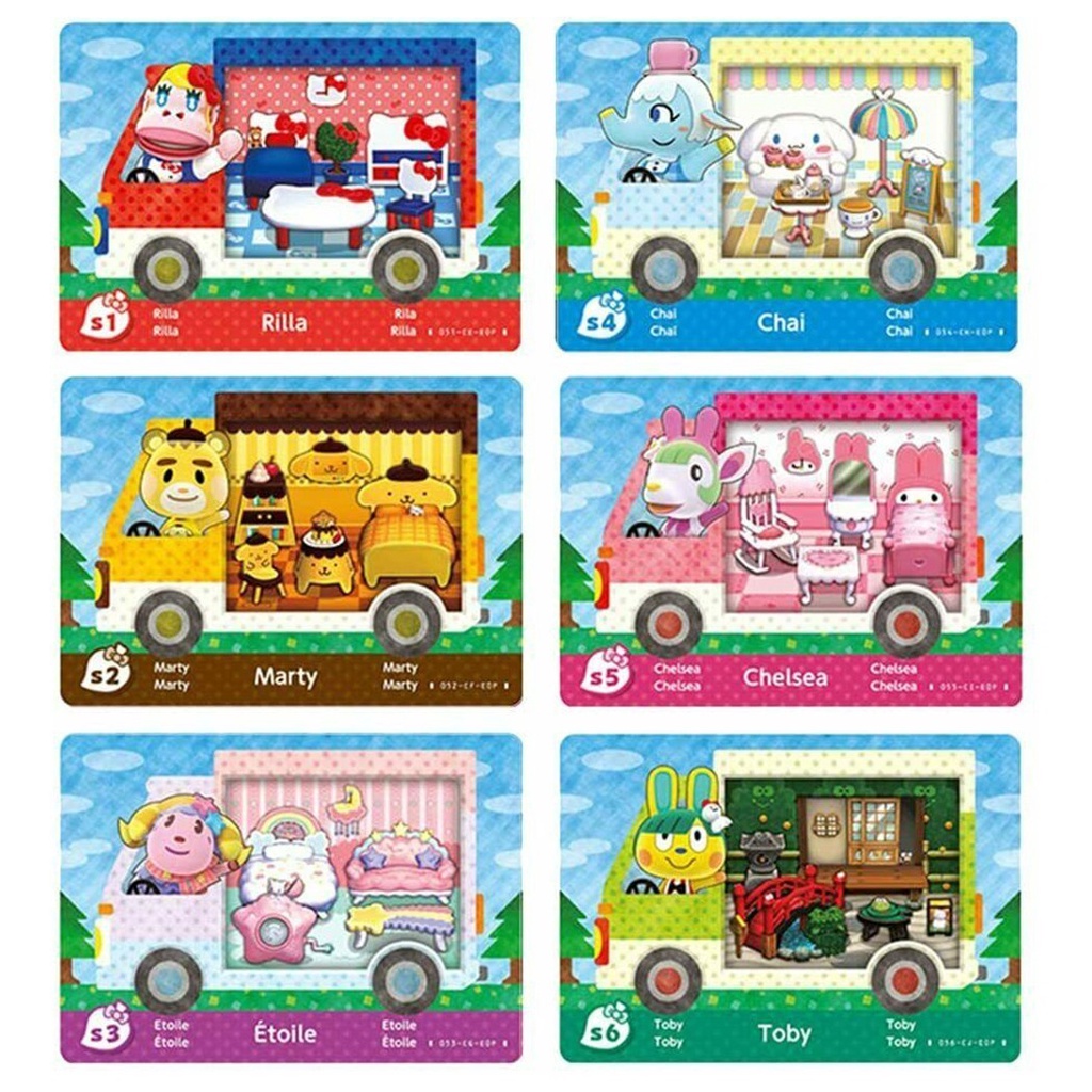 GRKA All 6 Pack For Animal Crossing Sanrio NFC Amiibo Cards Toby Chai Marty  Chelsea | Shopee Chile
