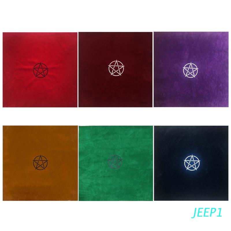 50 x 50 cm pentagrama tarot de terciopelo suave Mantel de tarot con bolsa