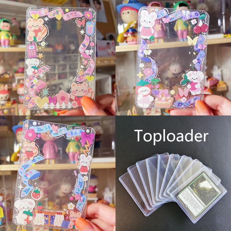Toploader 10pcs Ultra Thick Photo Card Protector Card Sleeves DIY Game Card Holder Shopee Chile