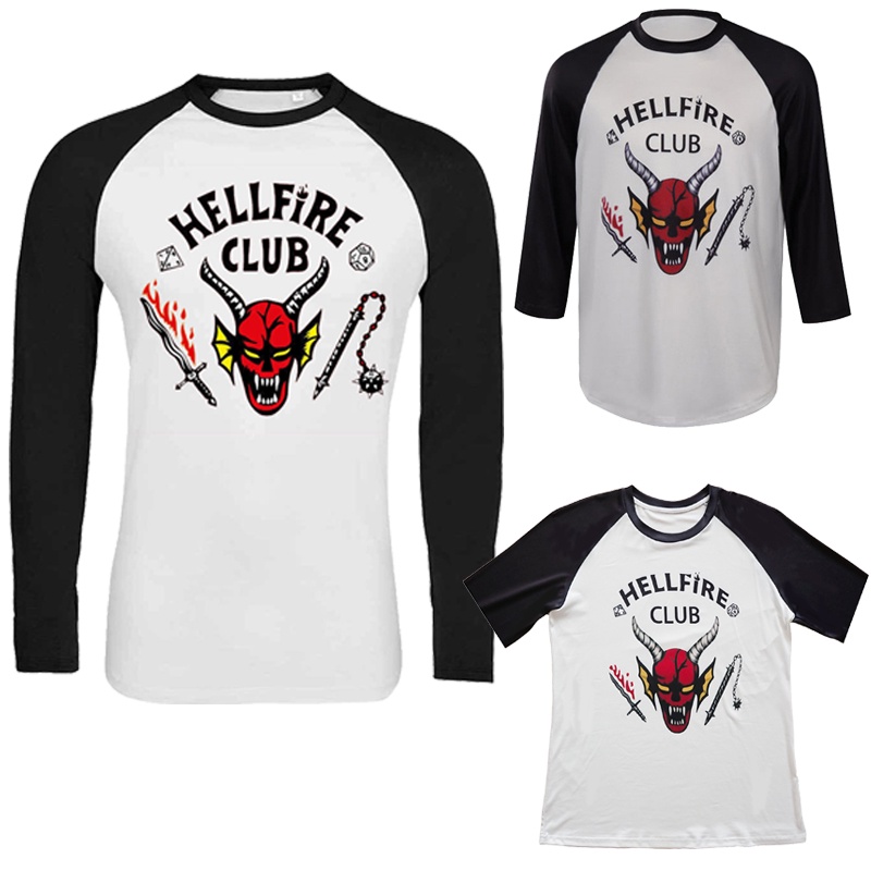 Stranger Things Temporada 4 Hellfire Club Cosplay Camisas De Los