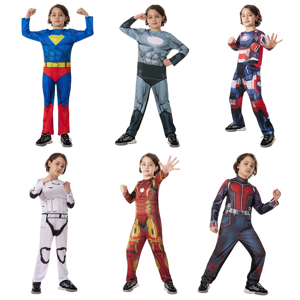 Niños De Dibujos Animados Superhéroe Disfraz Batman Superman Cosplay  Outsuit Etapa Rendimiento Marvel Vengadores Personaje Película Mono  Halloween Juegos De Fiesta Disfraces Regalos | Shopee Chile