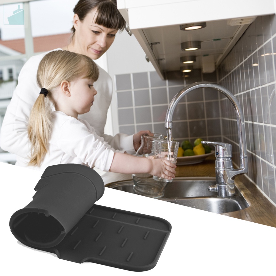 Silicone Faucet Water Catcher Mat,faucet Mat For Kitchen Sink,drip Protector Splash Countertop