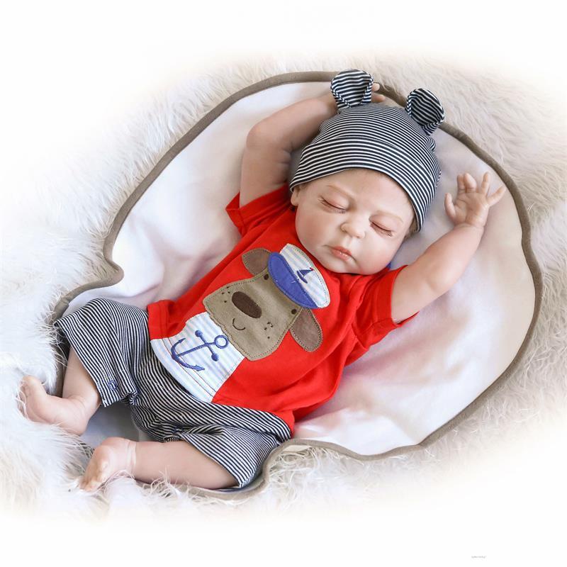 Niño regalo agradable recién nacido realista muñecas realista Reborn Bebé Niño/Niña de 20 pulgadas 