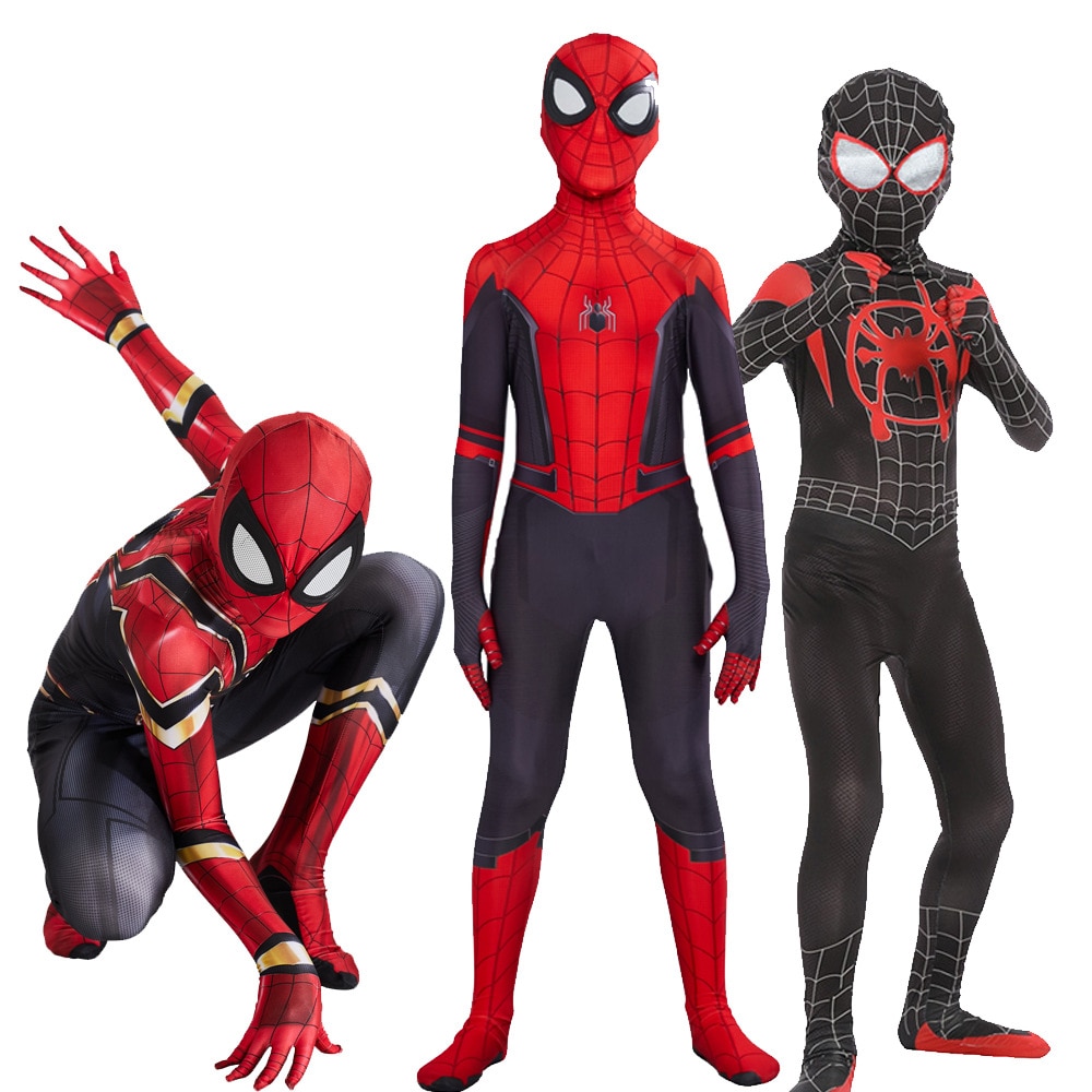 Fashionfox Kids Spiderman Lejos De Casa Disfraz Cosplay Peter Parker Zentai  Traje De Superhéroe Mono De Halloween Para Niños Carnaval | Shopee Chile