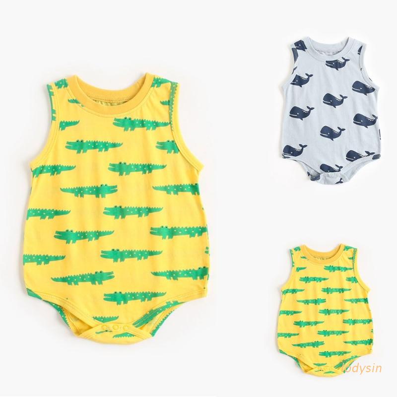 Lody Bebe Sin Mangas Mameluco De Dibujos Animados Animal Impresion Body Verano Algodon Mono 0 36 Meses Bebes Recien Nacidos Nino Bolsa De Pedos Ropa Shopee Chile