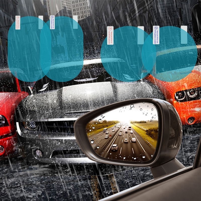 2Pcs Espejo Retrovisor Para Auto Antiniebla de película de lluvia fuentes de coche protectora impermeable