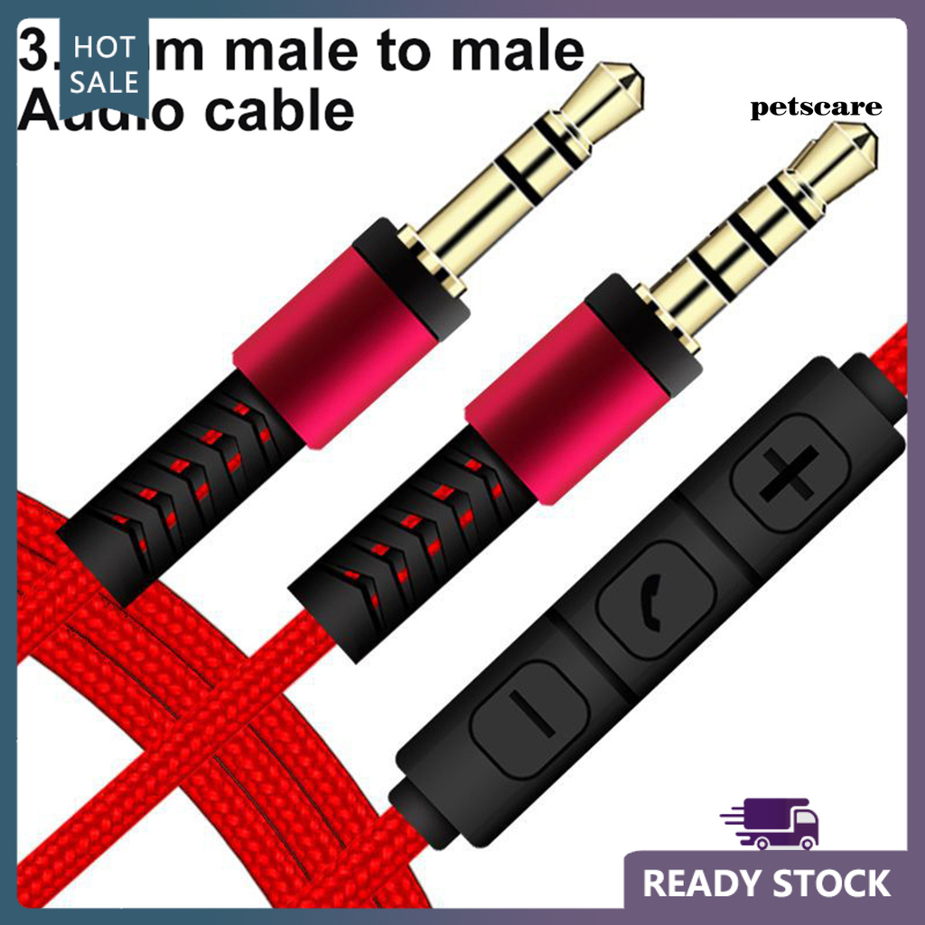 Plus Ipod Ipad 3M 2 M/M 3.5mm Cable de audio aux macho a macho Cable de plomo Iphone 6 