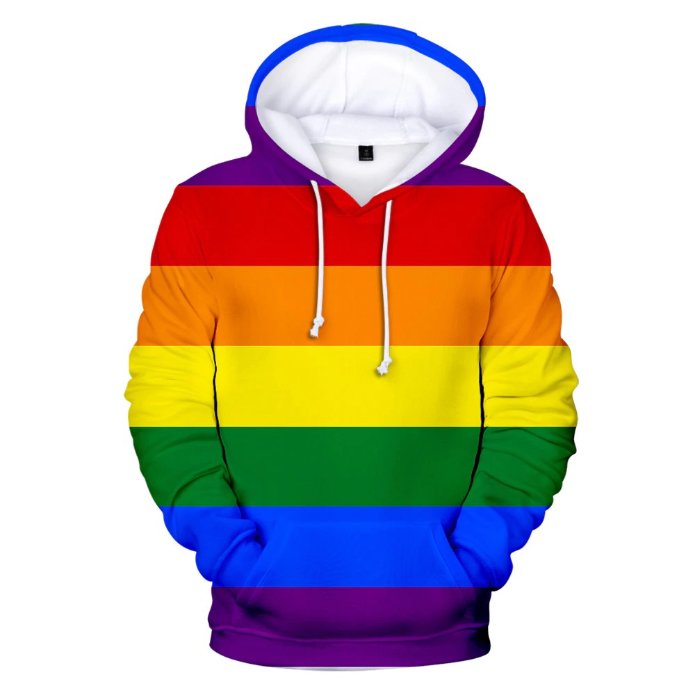 Lgbt Bandera Sudaderas Para Lesbianas Gay Orgullo Colorido Arco Iris Ropa  Para Decoración Del Hogar Friendly Equidad | Shopee Chile