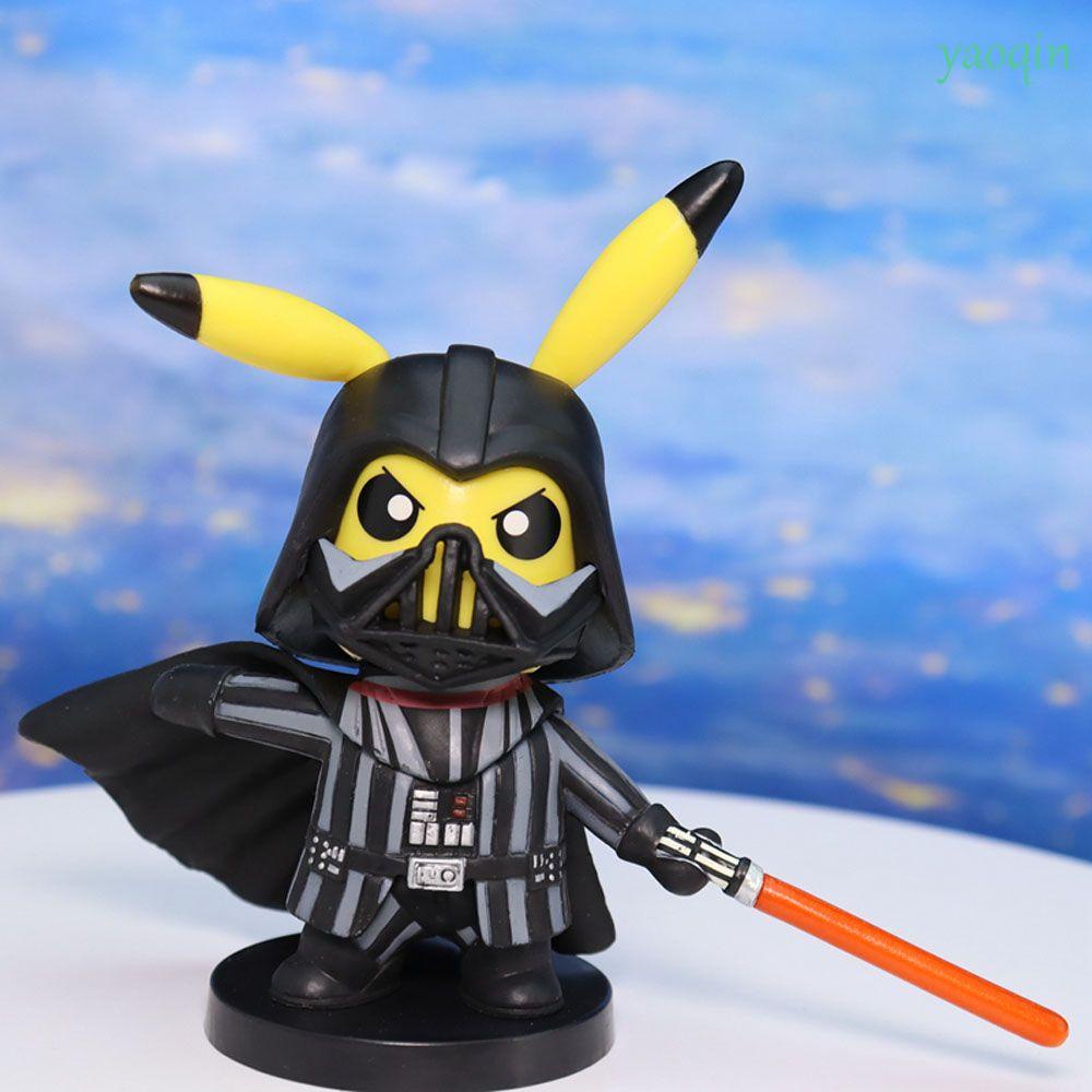 Yaoqin1 Pikachu Pokemon Boneca Brinquedos Darth Vader Pikachu Cosplays Darth Vader Pokemon Figuras De Accion Plantilla De Estatuilla Shopee Chile