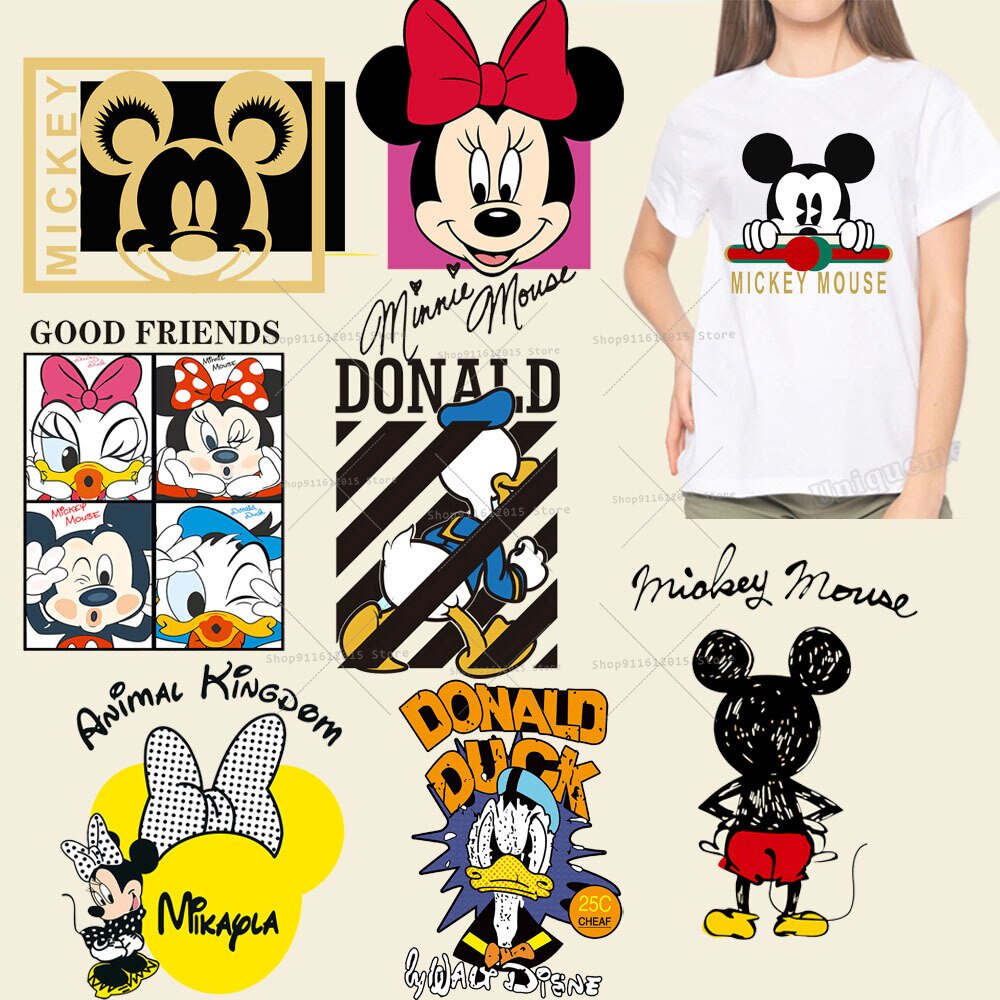 Hierro En La Ropa Termo-Pegatina Mickey Minnie Mouse Caliente Transferencia  Parches Mujeres Moda Apliques DIY Decoración | Shopee Chile