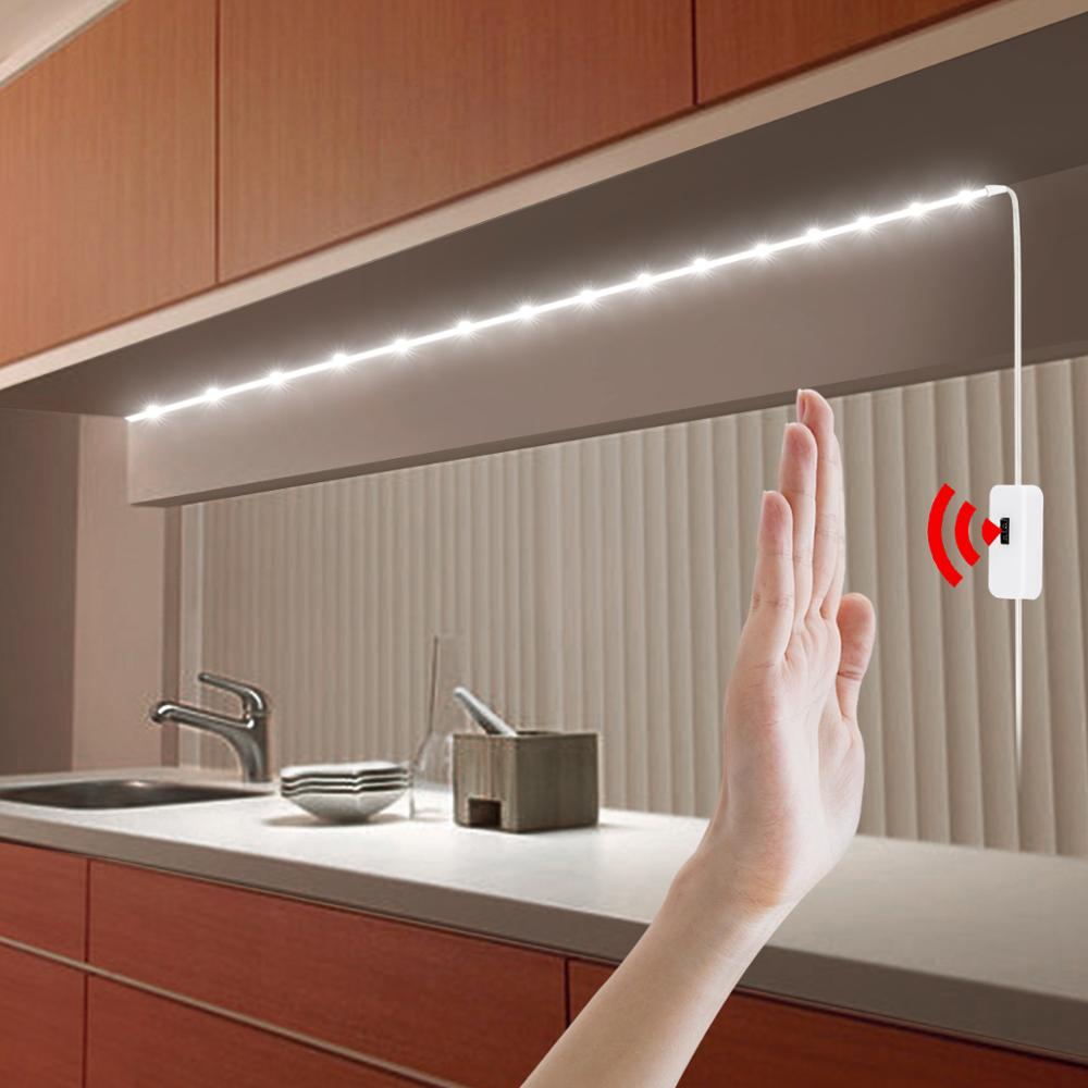 escaleras Cocina LED de luz con puerto USB y Luz nocturna para armario Cabina Zanflare LED Espejo de vanidad con sensor PIR Dormitorio 