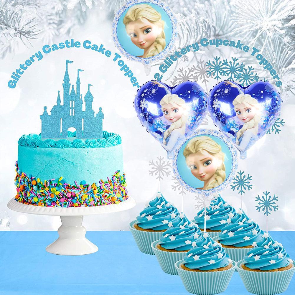 Listo STOCK Frozen Tema Fiesta De Cumpleaños Decoración Cenicienta Dormir  Nieve Sophia Sirena R2F7 | Shopee Chile