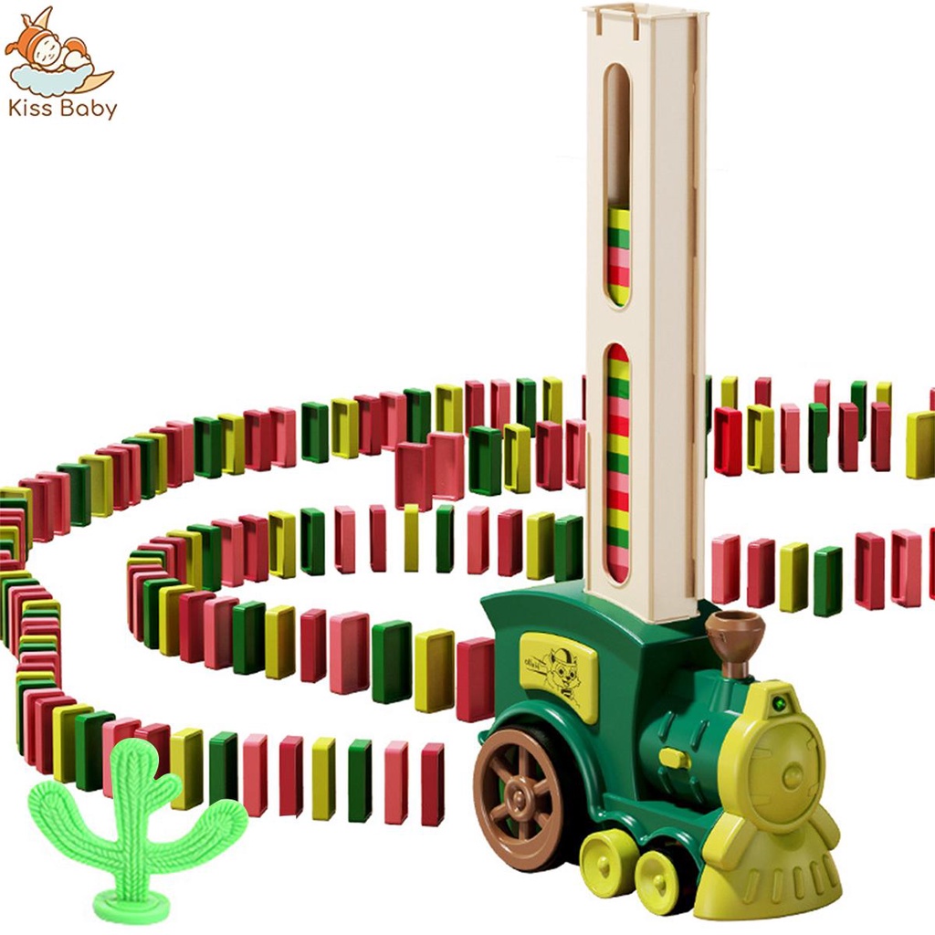 Tren De Domino Juguetes Automático Apagar dominó Niños Niños Educativo regalos 