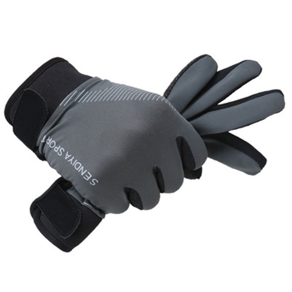 1 par guantes de dedos Completos Guantes Pantalla Táctil Bicicleta MTB Transpirable 