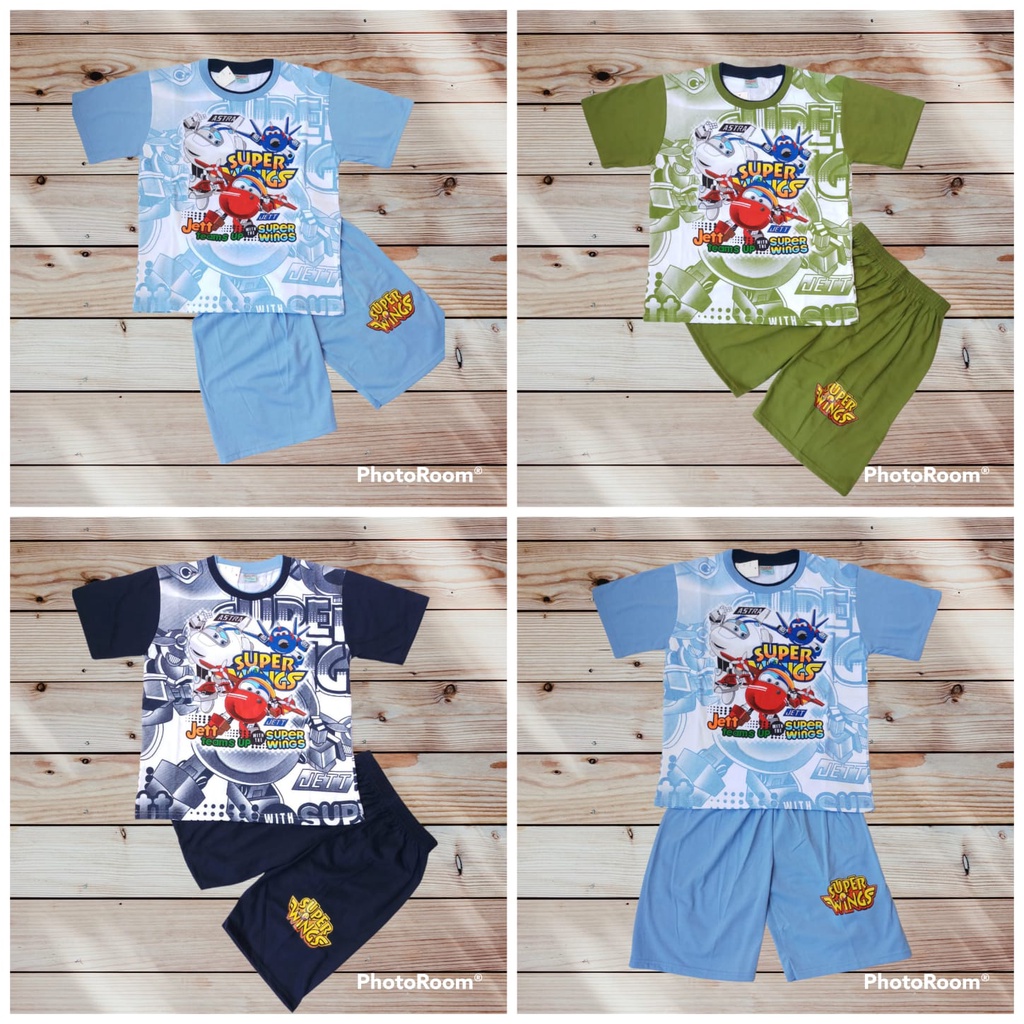 Ropa Jumbo para niños Superwings oblong Motifs / ropa de niño talla grande  22 24 26 personajes | Shopee Chile