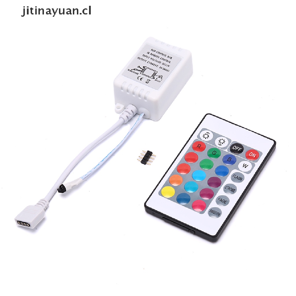 jitinayuan】 LED RGB Controller 24 Key IR Remote DC12V Dimmer Control Box  For LED Strip Light 【CL】 | Shopee Chile