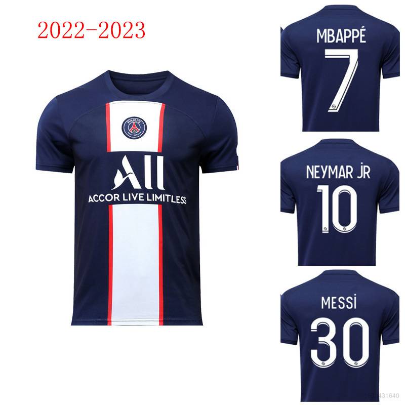 Plus Paris Saint-Germain Home PSG Camiseta De Fútbol Neymar Mbappe Ramos Jersey Unisex Chile