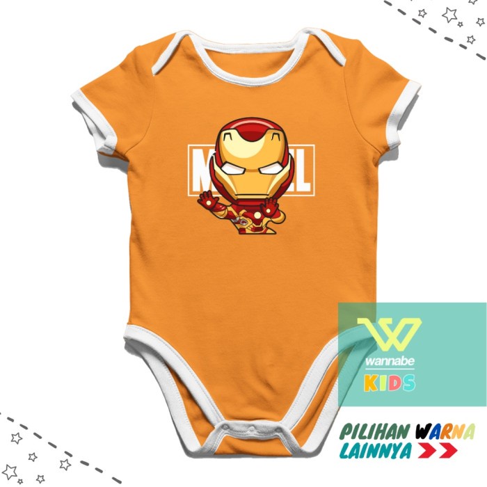 Jersey de bebé Ironman Superhero | Lindo jersey | Ropa de bebé | Ropa de  bebé | Peleles de bebé | Shopee Chile