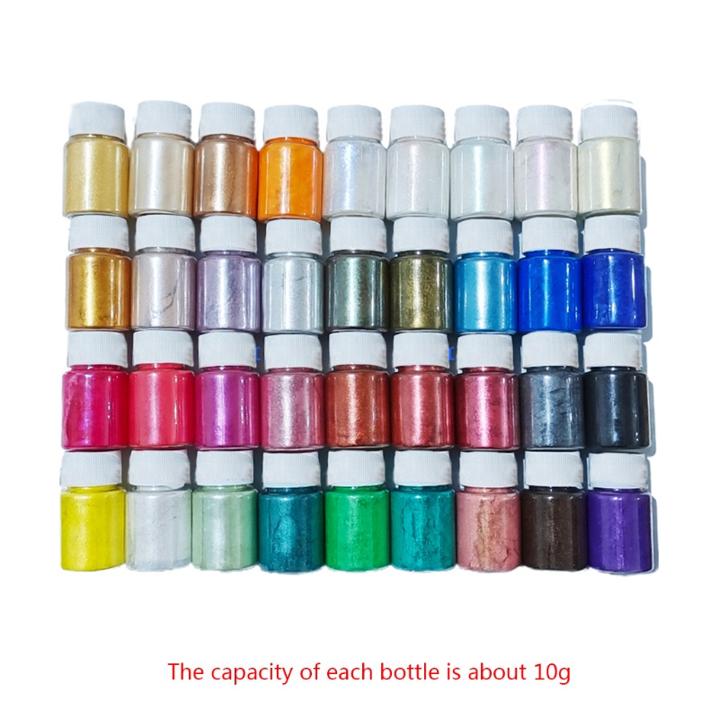 Dewel 36 Colores Tinte de resina de epoxy pigmento mineral natural Mica de la Perla Polvo de mica 