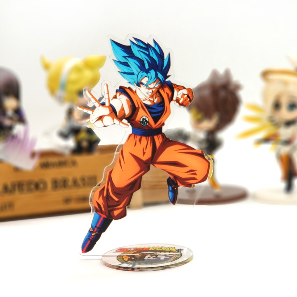 Dragon Ball Super Goku God Saiyan Pelo Azul Acrílico Soporte Figura Juguete  anime | Shopee Chile