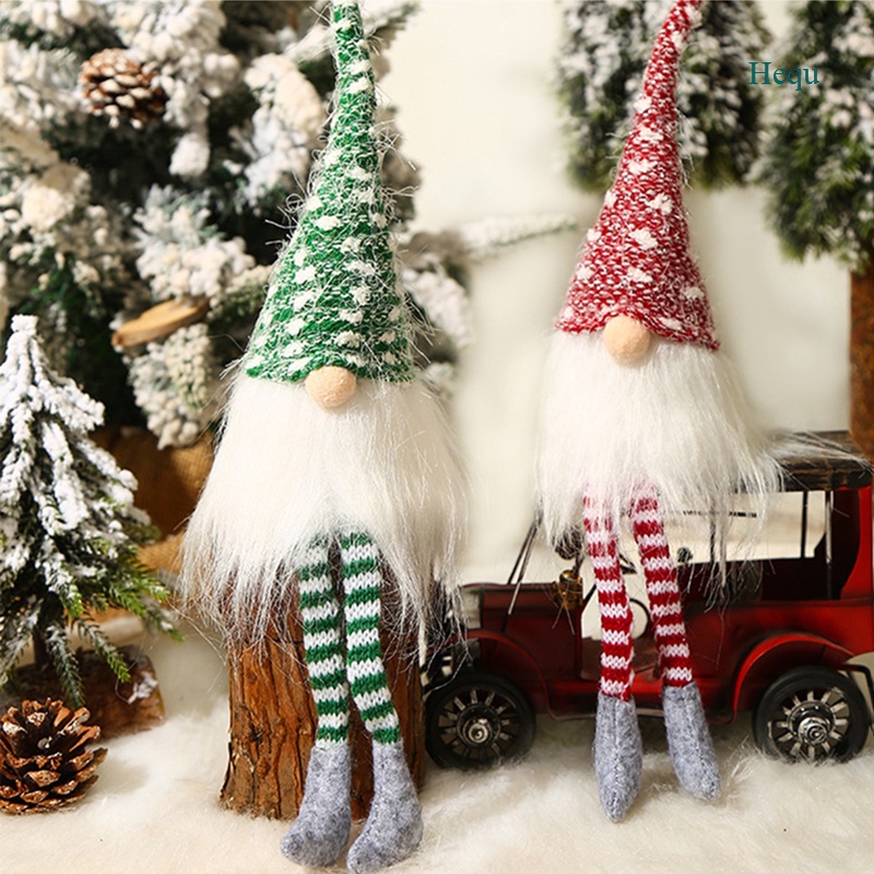 Regalos de navidad que brilla decoración muñeca de la felpa Adornos Niños sin rostro Rudolph muñeca decoración de Navidad 