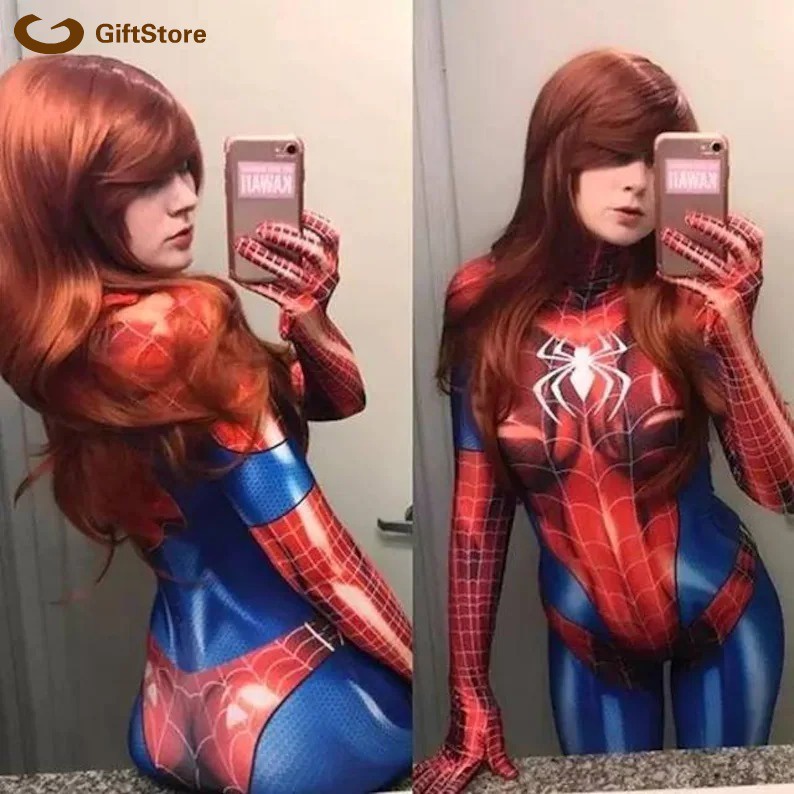 Sexy Spiderman Superhéroe Disfraz Para Las Mujeres/Impresión 3D Mono , No  Way Home Kit completo | Shopee Chile