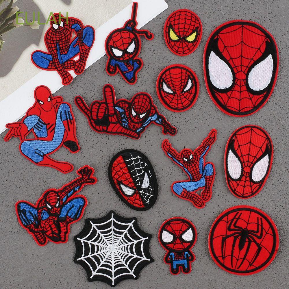 EULAH Personajes De Anime Parches Spiderman Tela De Costura Apliques DIY  Jeans Chaqueta De Hierro En La Ropa Bordado Decoración Insignias | Shopee  Chile