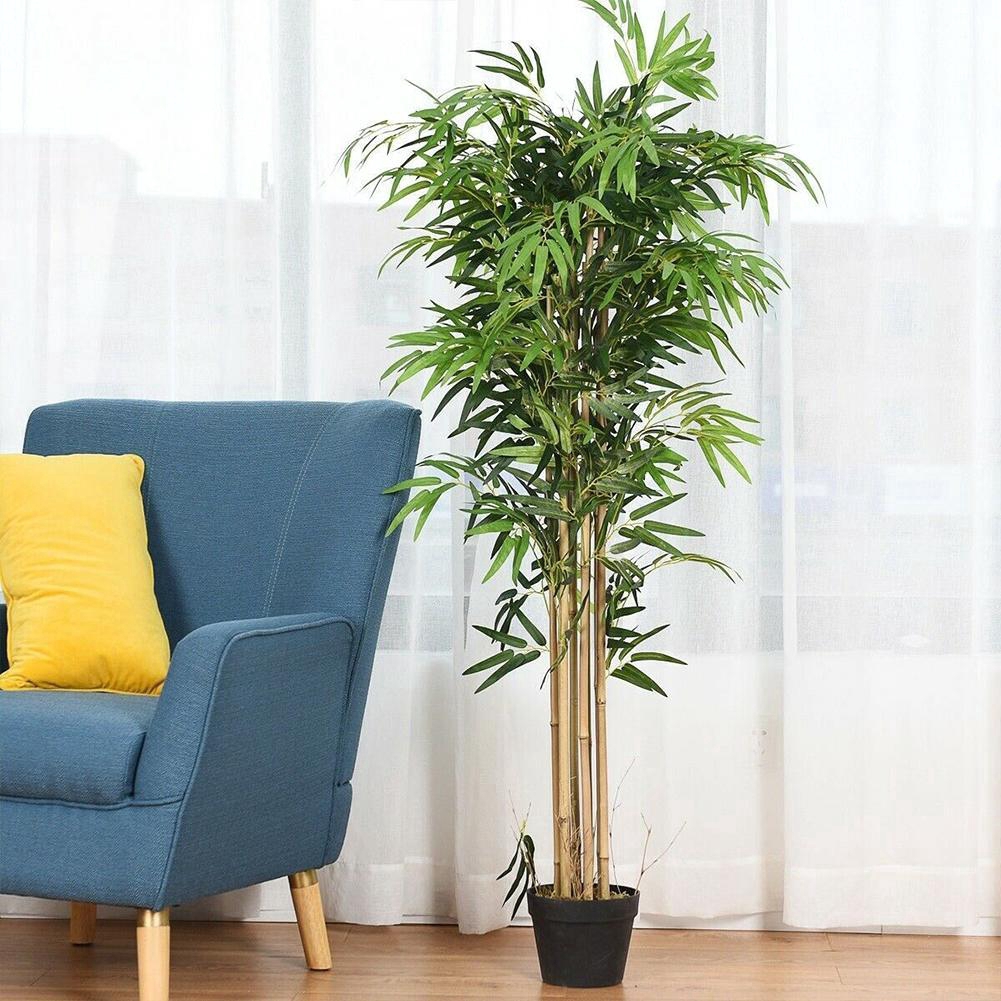 Ramas De Árbol De Hoja De Bambú Artificial De Plástico Plantas Verdes  Decoración De Interior Al Aire Libre W4Q2 | Shopee Chile