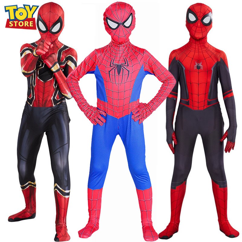 Disfraz Para Niños Spiderman Lejos Del Hogar Cosplay Peter Parker Zentai  Traje De Superhéroe Mono De Halloween | Shopee Chile