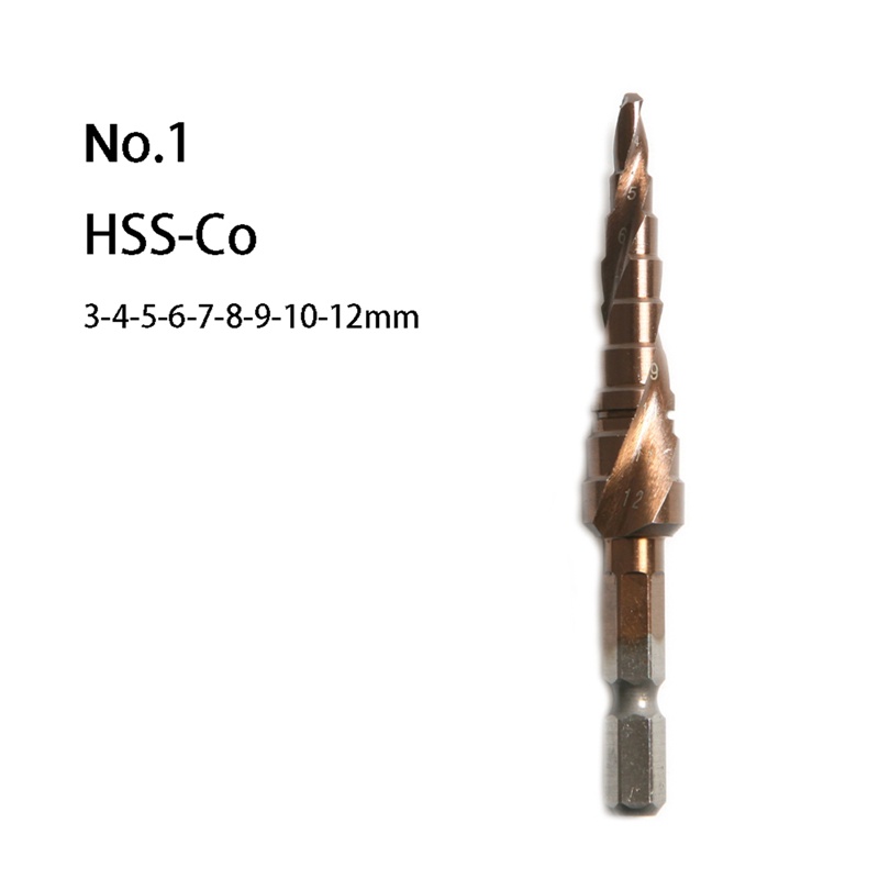 triángulo hss cortador de agujero broca paso vástago 3-12 4-22 4-12 6-24mm 
