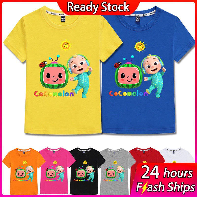 Ninos Cocomelon De Dibujos Animados Bebe Camiseta Nino Top Bebe Ropa Casual Nina Camisa Sudadera De Manga Corta 2 15 Anos Shopee Chile