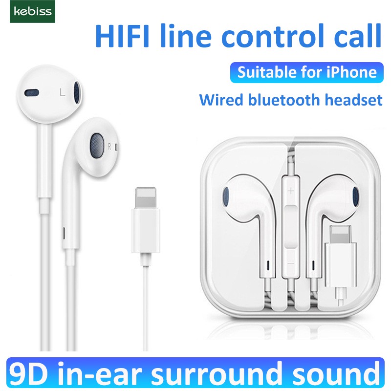 Para iPhone X Entrega de auriculares para Iphone8plus / 11pro / I7 / XR  In-ear XS / Max Auriculares dedicados con cable | Shopee Chile