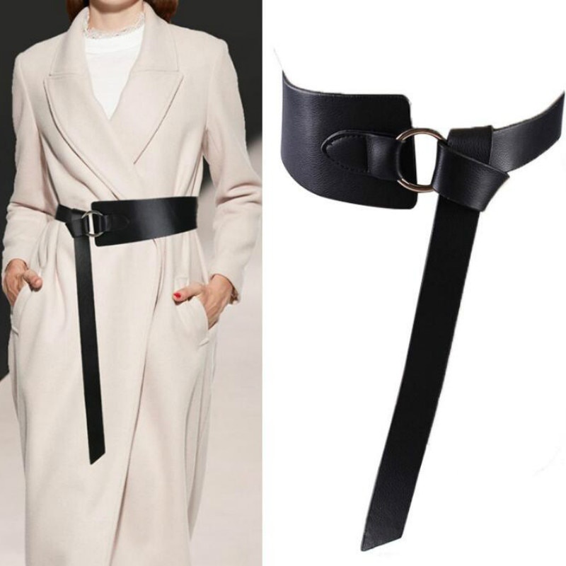Cinturón Obi bohemio el más de moda para mujer Cinturón liso de pie 