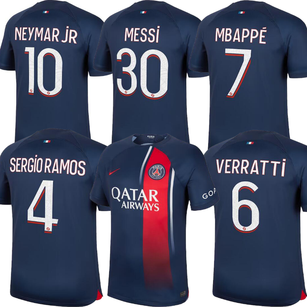 Paris Saint-Germain Away Vapor Match Shirt 2022-23 with Mbappé 7 printing