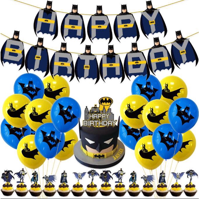 Ultimate Temática Fiesta De Cumpleaños Docration Set Batman Globos Para  Niños Decoración De Globo Mejor | Shopee Chile