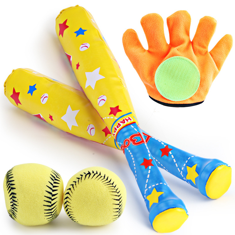 Juguetes deportivos de béisbol práctica de béisbol interior para niños 4 piezas de juguete de bate de béisbol juguete de béisbol suave principiantes para regalos de cumpleaños de niños 