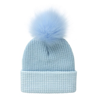Sombrero para niño y niña de algodón con pompón Art #blue 
