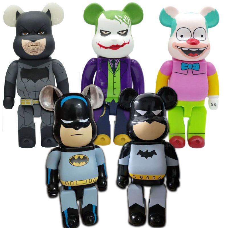 Bearbrick 400 % Bloques De Construcción Oso Juguete Figura De Acción Batman  Joker Krusty Payaso | Shopee Chile