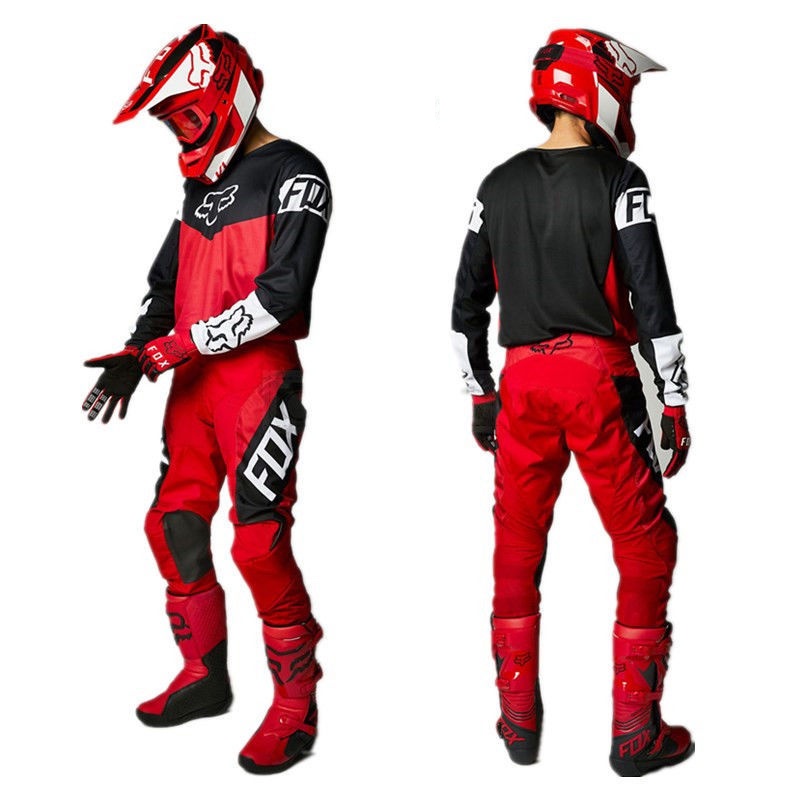 Fox flexair REDR combo rojo MX enduro pantalones Cross camisa motocross guantes 