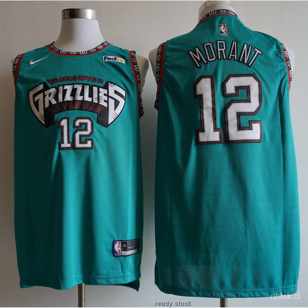 Genuine Authentic Men's 201920 Memphis Grizzlies 12 Ja Morant Teal