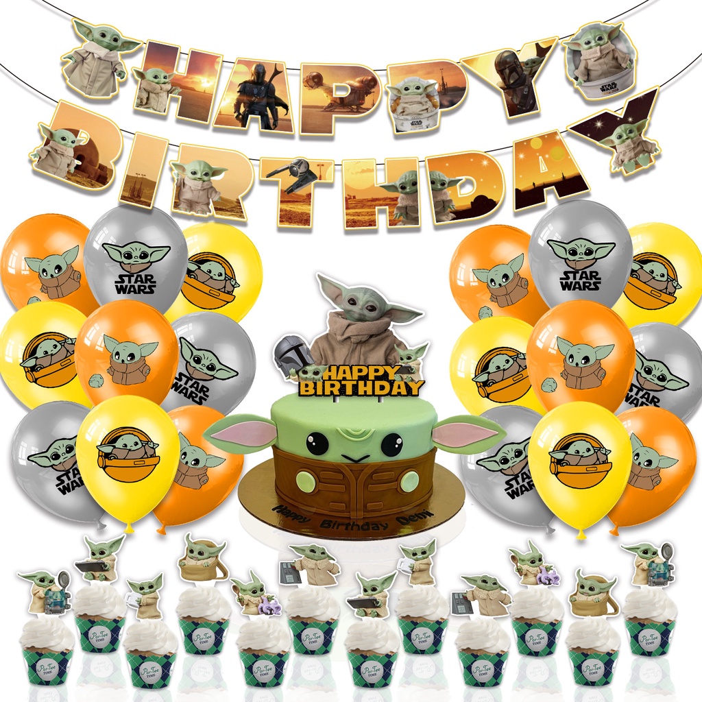 20 banderas Cupcake/Toppers-Star Wars Para Niños Fiesta De Cumpleaños
