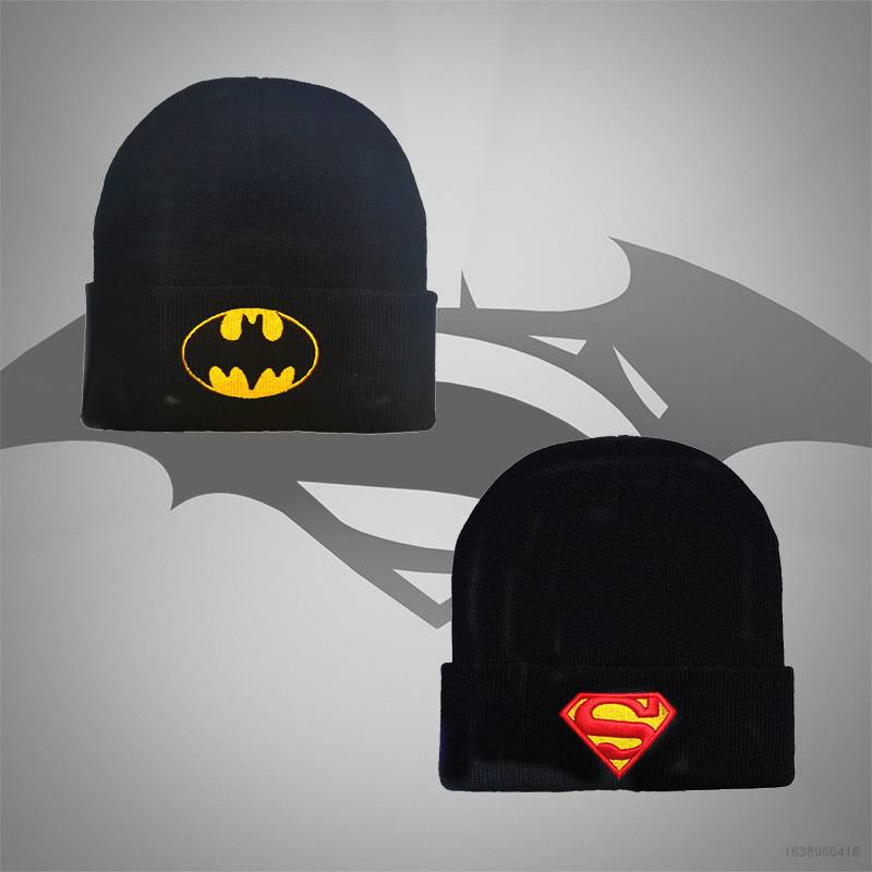 DC Superhéroe Batman Superman Beanie Sombrero Para Hombres Los Vengadores Gorro  De Punto Lana Para Niños Estilo Casual Unisex All Ma | Shopee Chile