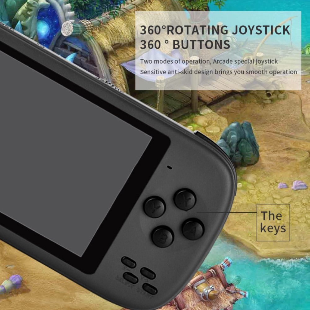 New arrival】 Retro Game Console Game Player Portable Pocket Handheld Game  Console Built-in 1000mAh Battery 4.3Inch Handheld Game Support TF  bigfrog1_cl | Shopee Chile