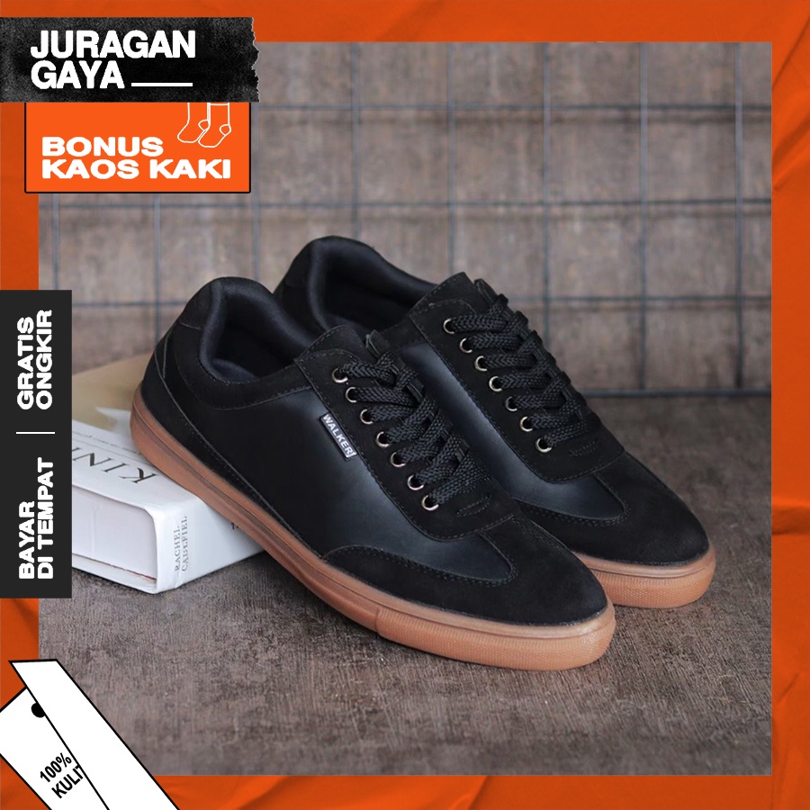 X Harvetz Juragan - últimas zapatillas de deporte hombre zapatos Semi formales para hombre - Casual College School - negro marrón | Shopee Chile