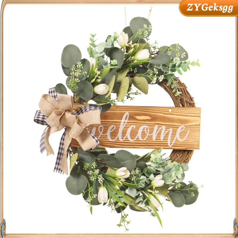 Artificial Flowers Wreath Spring Garland Door Farmhouse Decor Photo Props Shopee Chile