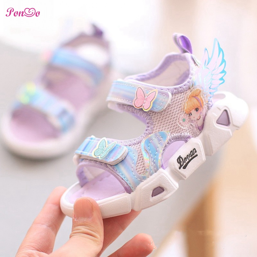 Años Bebé Sandalia Para Niña Mariposa Velcro Ajustable Zapatos Sandalias Niñas De Niño | Shopee